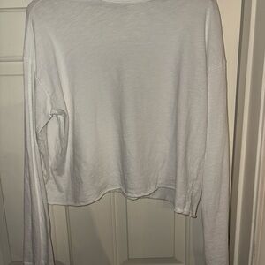 Aerie Soft White Long Sleeve Tee